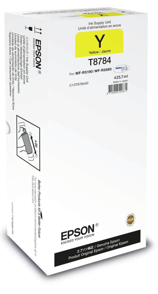 Tinta original epson t8784 xxl amarillo c13t878440 425,7ml
