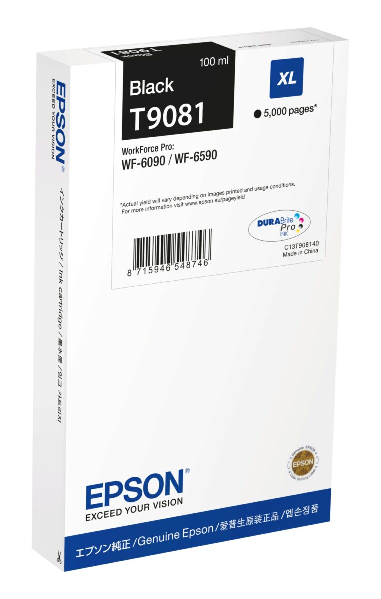 Tinta original epson t9081 xl negro c13t908140 100ml