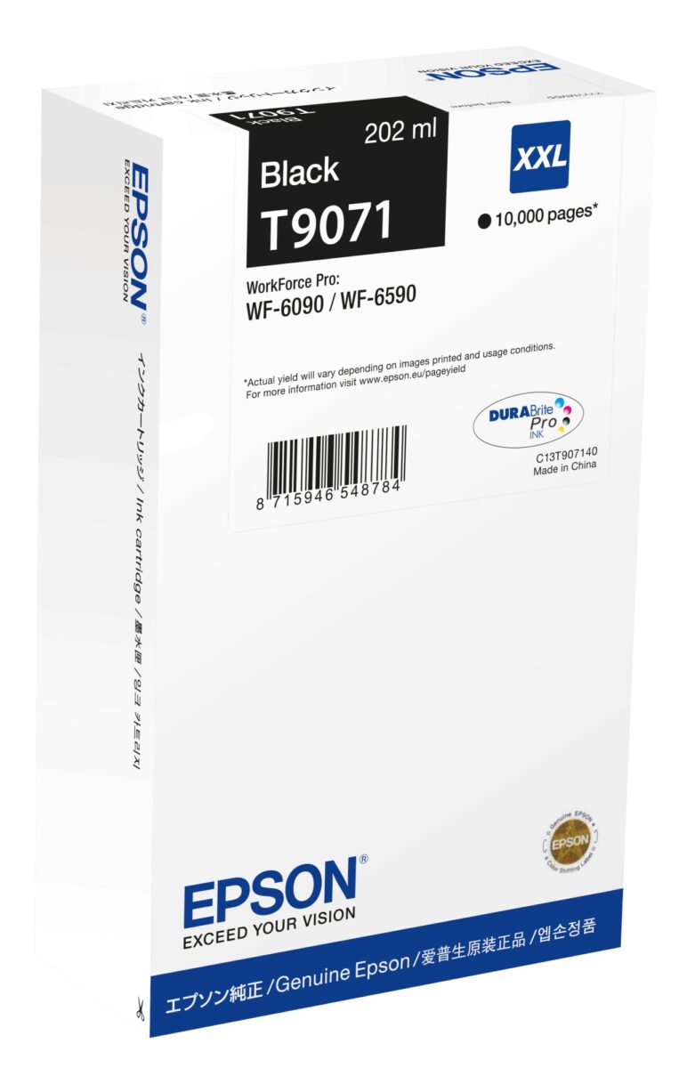 Tinta original epson t9071 xxl negro c13t907140 202ml