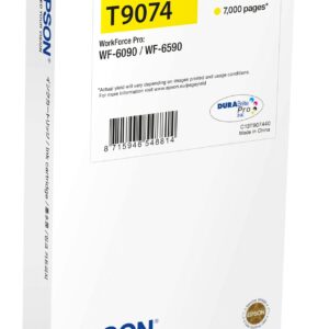 Tinta original epson t9074 xxl amarillo c13t907440 69ml