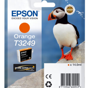 Tinta original epson t3249 naranja c13t32494010 14ml
