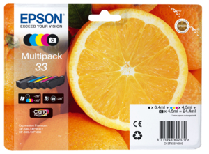 Tinta original epson t3337 multipack 5 colores c13t33374010