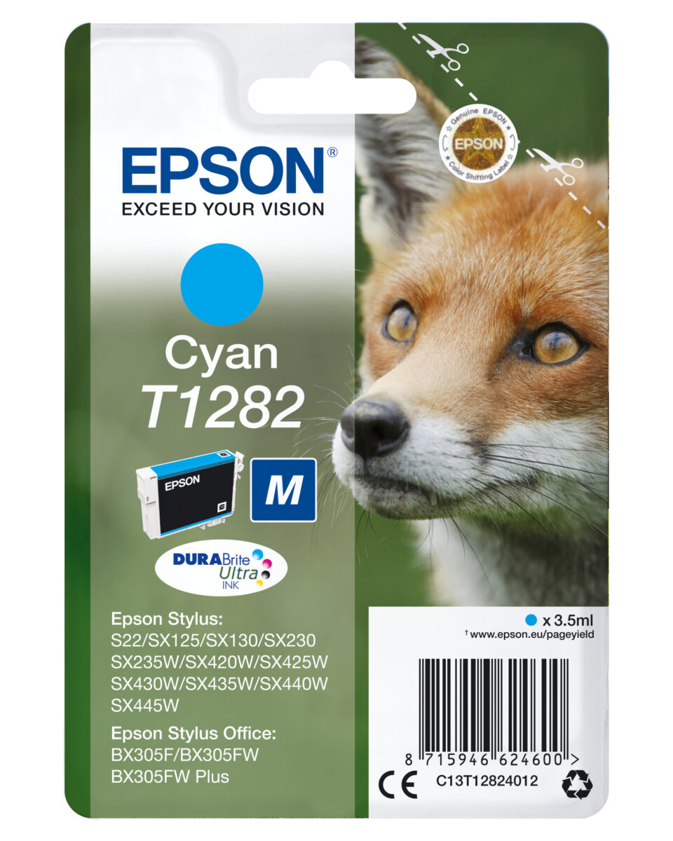 Tinta original epson t1282 cian c13t12824012 3.5ml