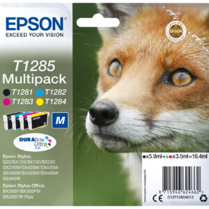Tinta original epson t1285 multipack 4 colores c13t12854012