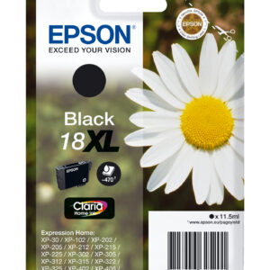 Tinta original epson t1811 xl negro c13t18114022 11.5ml - con alarma