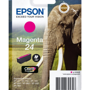 Tinta original epson t2423 magenta c13t24234012 4.6ml