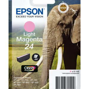 Tinta original epson t2426 magenta claro c13t24264012 5.1ml
