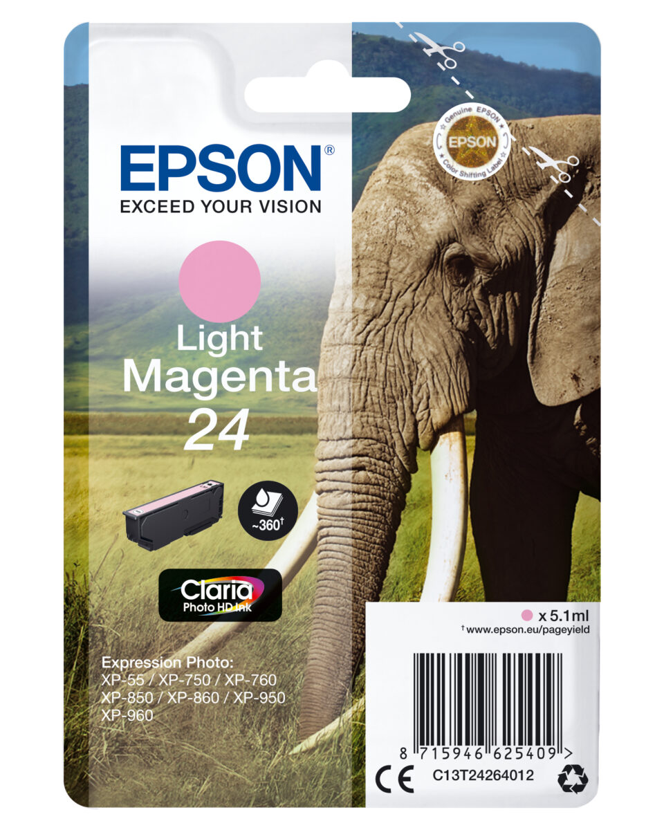 Tinta original epson t2426 magenta claro c13t24264012 5.1ml