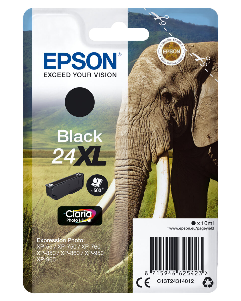 Tinta original epson t2431 xl negro c13t24314012 10ml