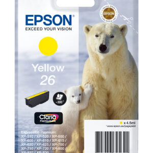 Tinta original epson t2614 amarillo c13t26144012 4.5ml