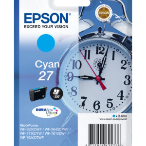 Tinta original epson t2702 cian c13t27024012 3.6ml