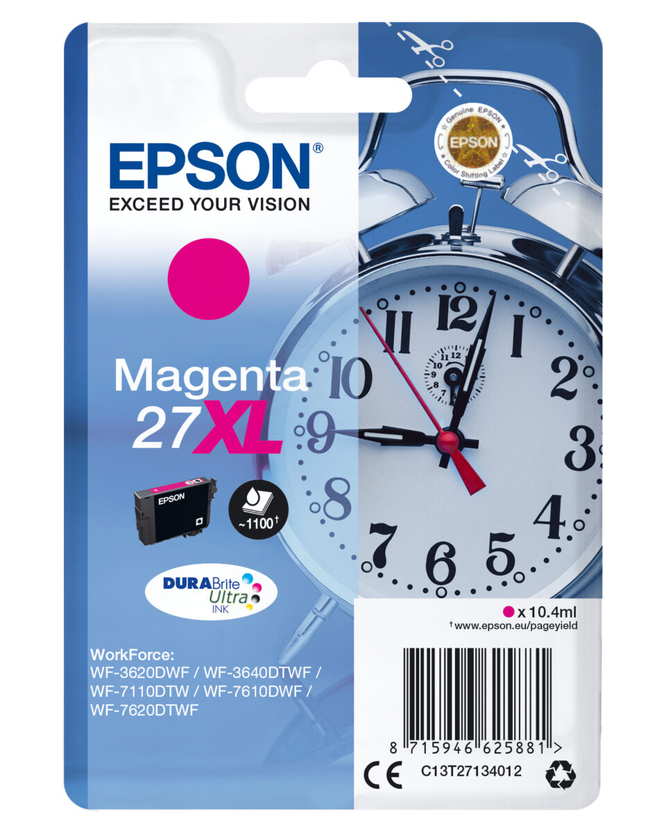 Tinta original epson t2713 xl magenta c13t27134012 10.4ml
