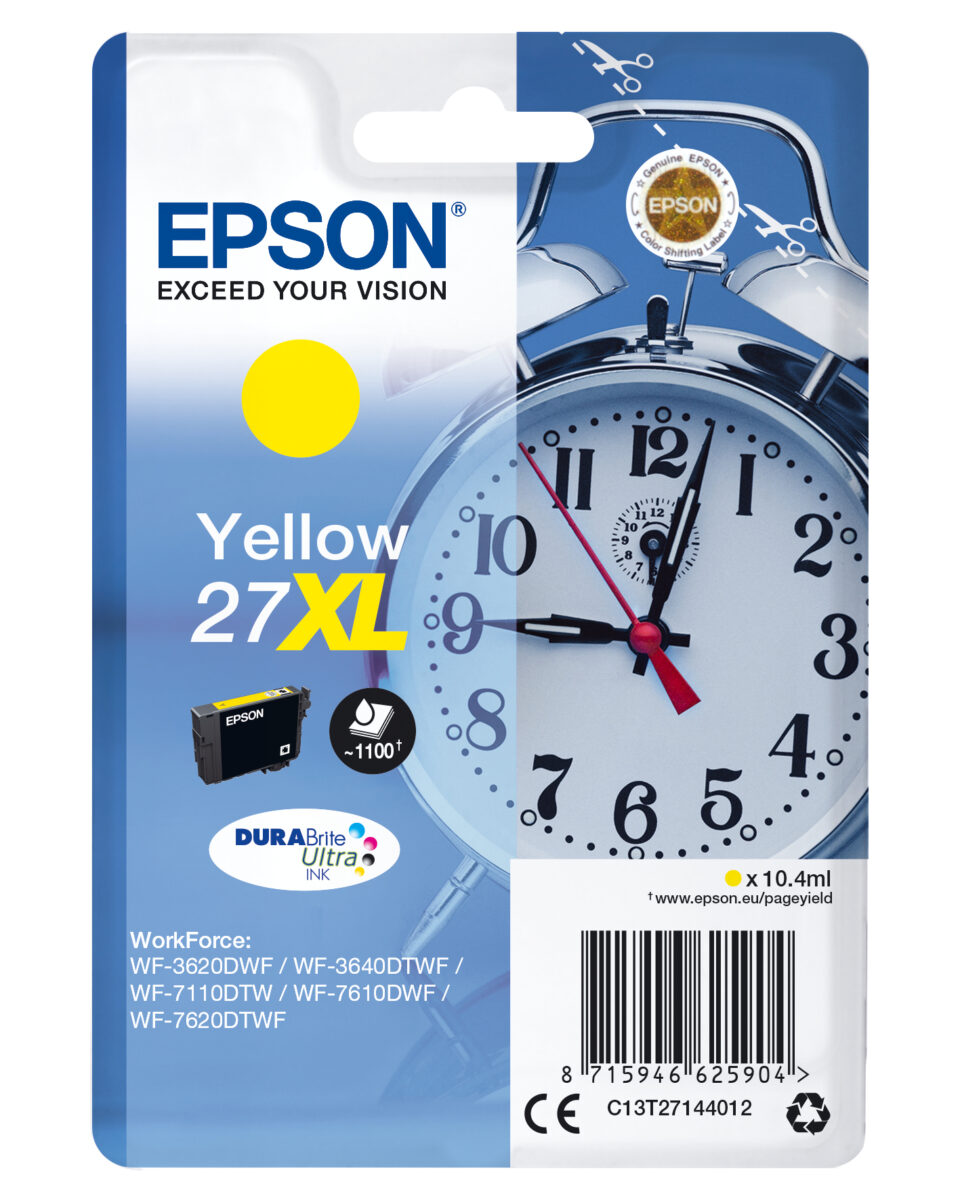 Tinta original epson t2714 xl amarillo c13t27144012 10.4ml