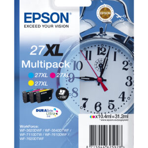 Tinta original epson t2715 xl multipack 3 colores c13t27154012