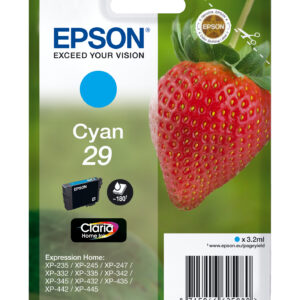 Tinta original epson t2982 cian c13t29824012 3.2ml