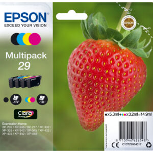 Tinta original epson t2986 multipack 4 colores c13t29864012