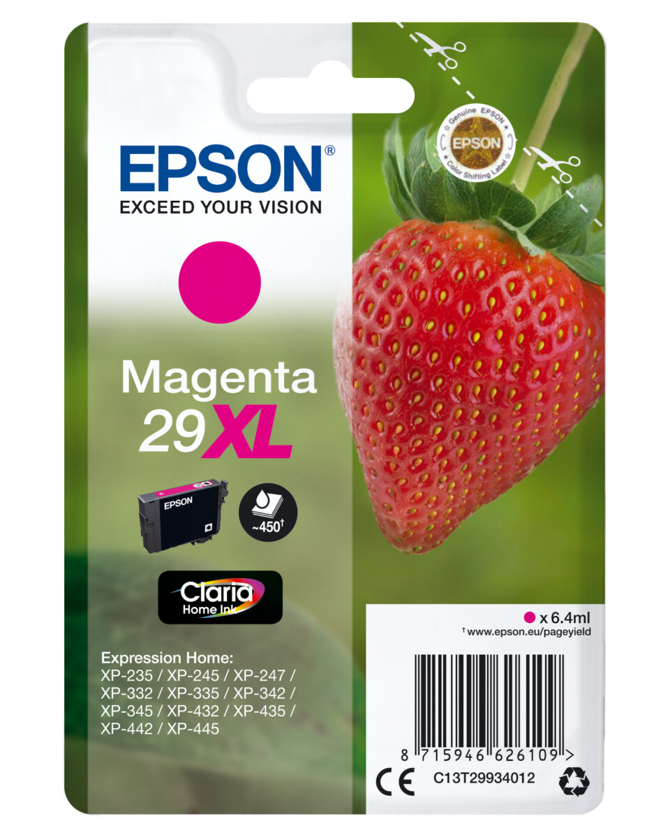 Tinta original epson t2993 xl magenta c13t29934012 6.4ml