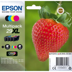 Tinta original epson t2996 multipack 4 colores c13t29964022 - con alarma