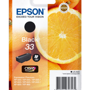 Tinta original epson t3331 negro c13t33314012 6.4ml