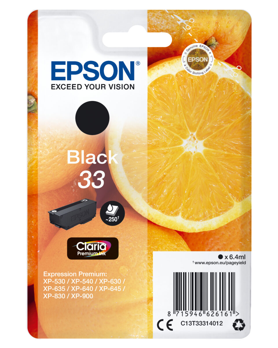 Tinta original epson t3331 negro c13t33314012 6.4ml