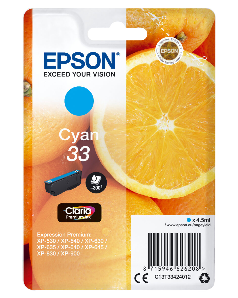 Tinta original epson t3342 magenta c13t33424012 4.5ml