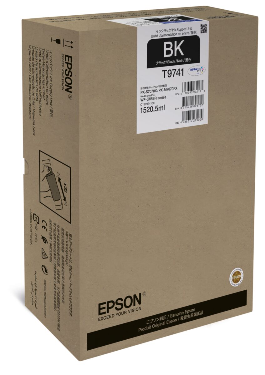Tinta original epson t9741 xxl negro c13t974100 86.000 páginas
