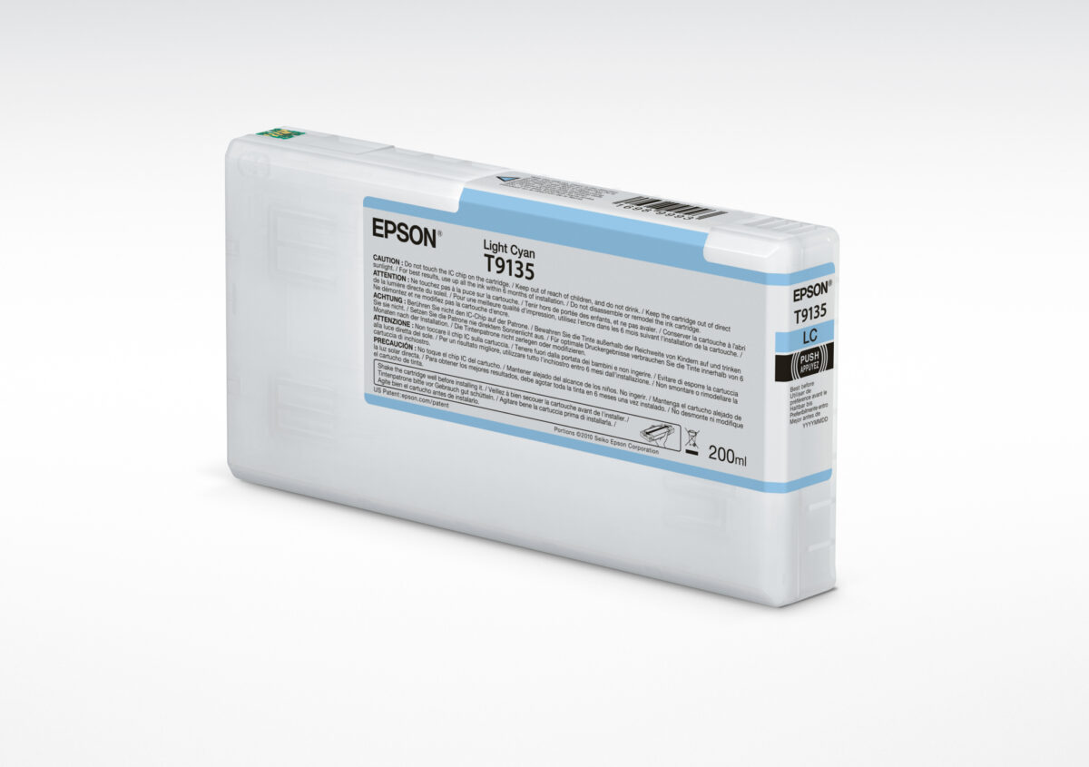 Tinta original epson t9135 cian claro c13t913500 200ml