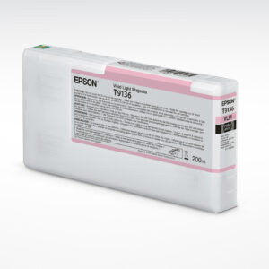 Tinta original epson t9136 magenta claro vivo c13t913600 200ml