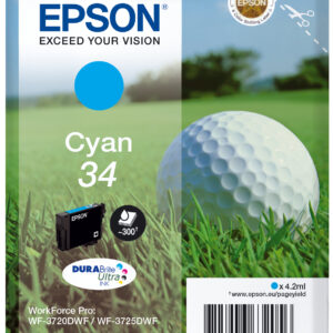 Tinta original epson t3462 cian c13t34624010 4.2ml