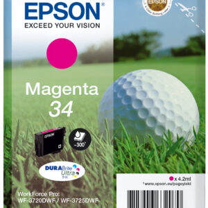 Tinta original epson t3463 magenta c13t34634010 4.2ml