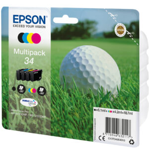 Tinta original epson t3466 multipack 4 colores c13t34664010