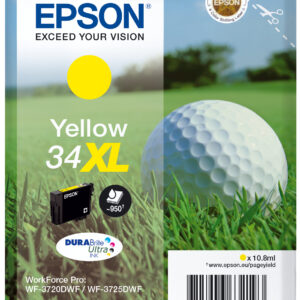 Tinta original epson t3474 xl amarillo c13t34744010 16.3m