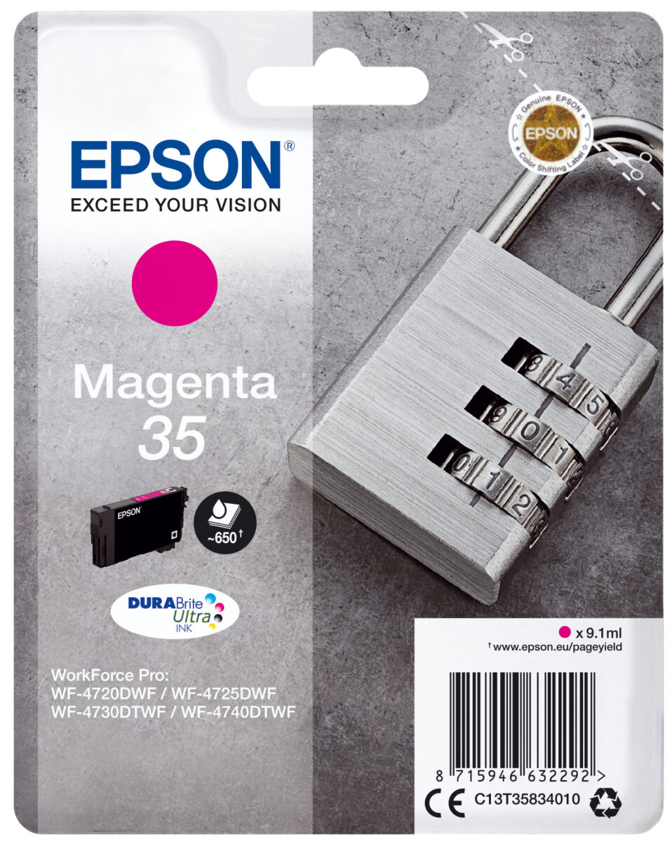 Tinta original epson t3583 magenta c13t35834010 9.1ml