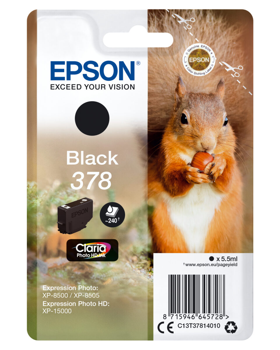 Tinta original epson t3781 negro c13t37814010 5.5ml