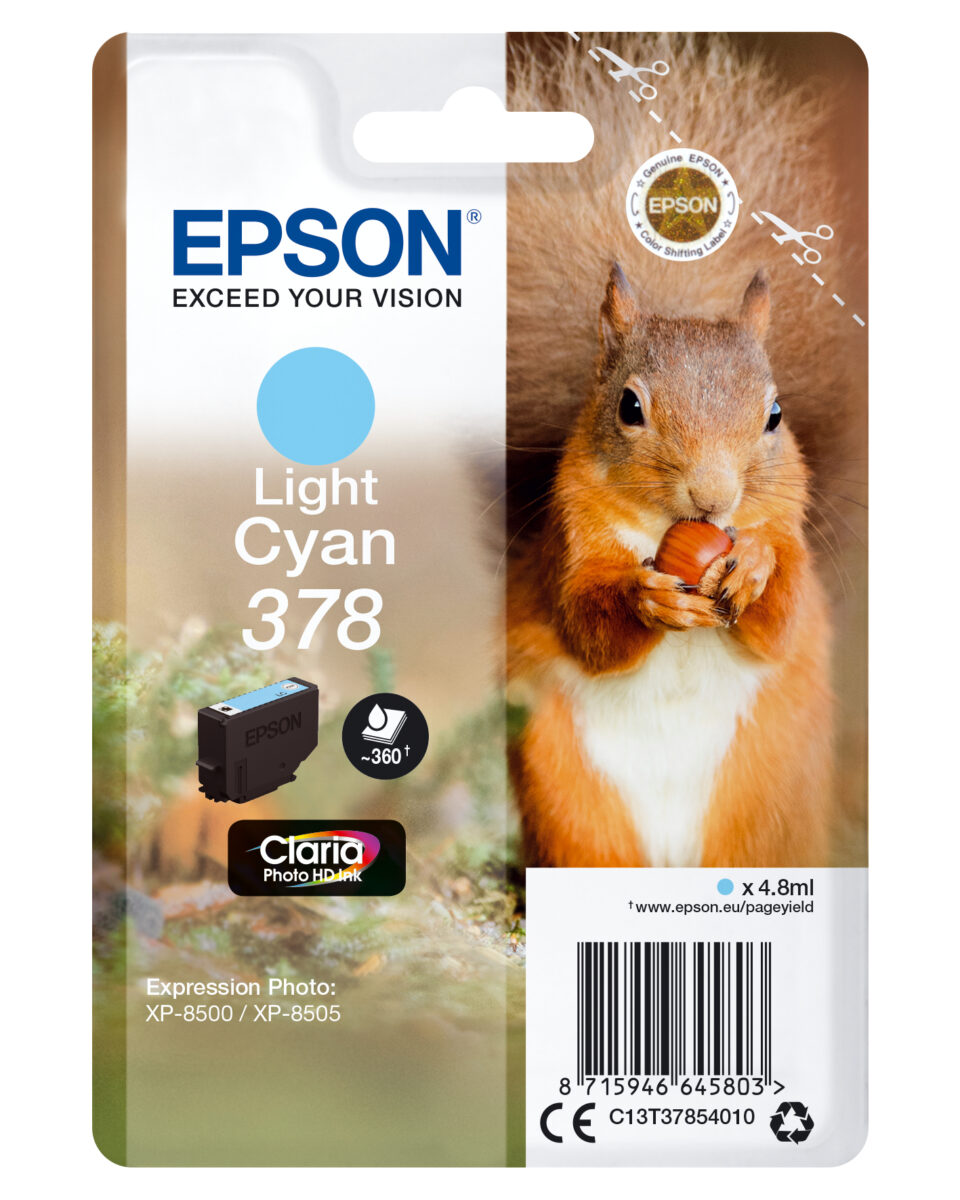 Tinta original epson t3785 cian claro c13t37854010 4.8ml