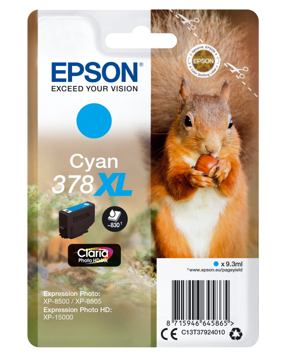 Tinta original epson t3792 xl cian c13t37924010 9.3ml