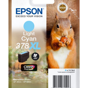 Tinta original epson t3795 xl cian claro c13t37954010 10.3ml