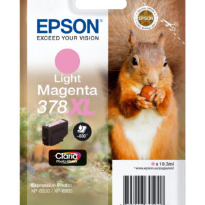 Tinta original epson t3796 xl magenta claro c13t37964010 10.3ml