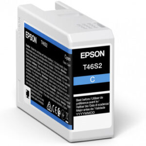 Tinta original epson t46s2 cian c13t46s200 25ml