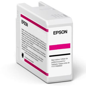 Tinta original epson t47a6 magenta claro vivo c13t47a600 50ml
