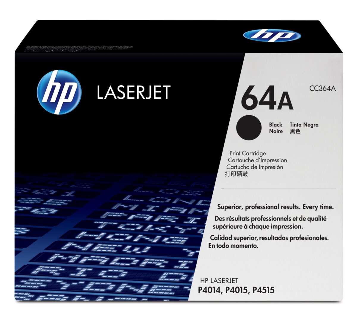Tóner original hp cc364a negro 64a 10.000 páginas