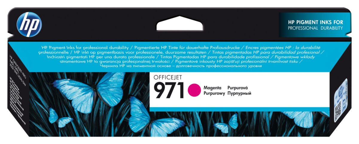 Tinta original hp n971 magenta cn623ae 24.5ml