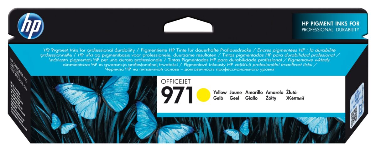 Tinta original hp n971 amarillo cn624ae 24.5ml