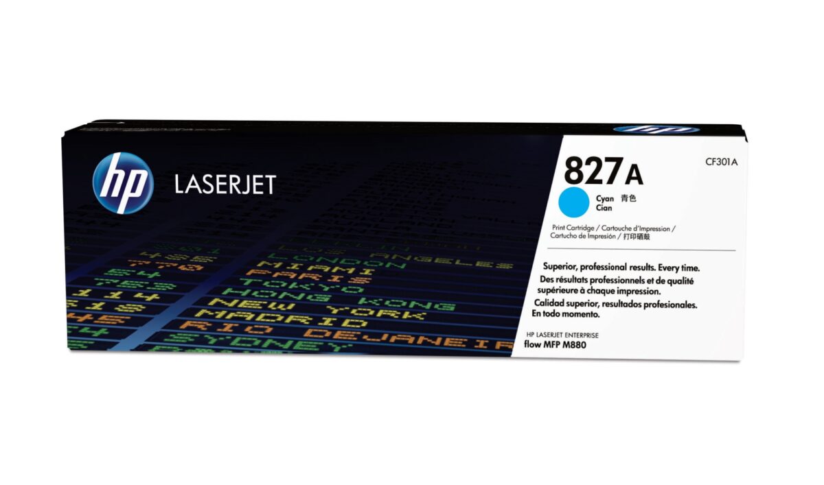 Tóner original hp cf301a cian 827a 32.000 páginas