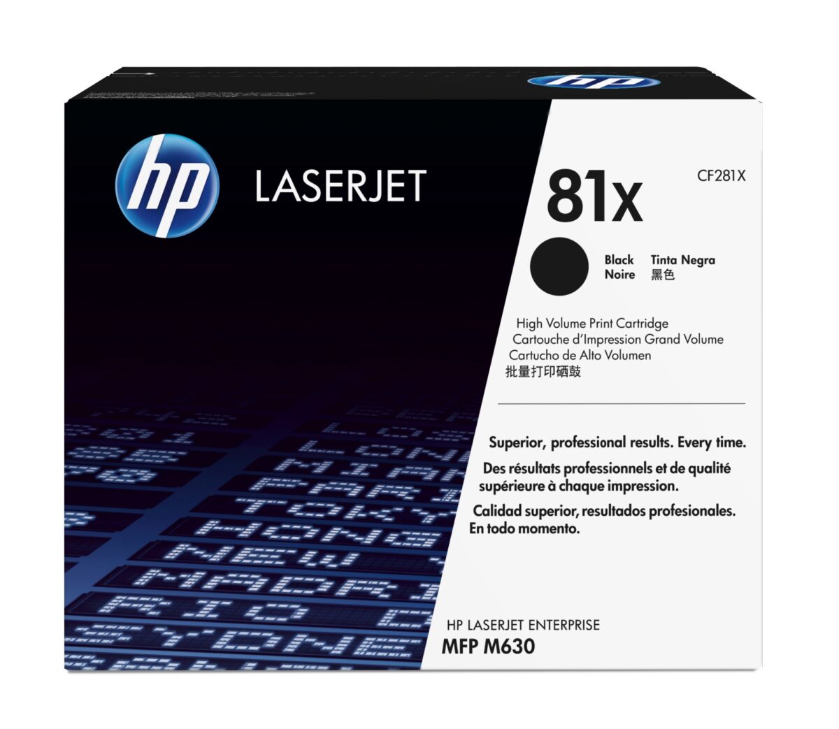 Tóner original hp cf281x negro 81x 25.000 páginas