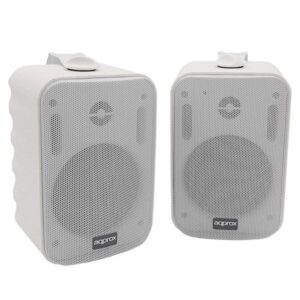 Altavoces 2.0 bluetooth autoamplificados approx tws 20w por canal bt 4.1 con soporte para colgar esp