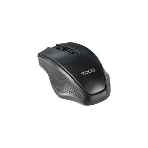 Mouse tooq wireless tqmw-1102-b sensor optico 1600 dpi 4 botones dise?o ergonomico negro 2x aaa