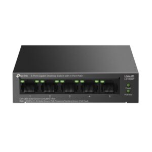 Switch no gestionable tp-link ls105gp litewave 5p giga sobremesa carcas de metal 4p poe+