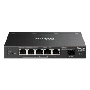 Switch no gestionable tp-link sg2206mp 6p 1x1gb 4x1gb poe+ 63w 1xsfp metalico negro