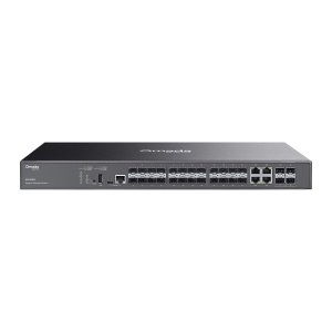Switch gestionable l3 tp-link sg5428xf 28p 4x1gb 20x1gb sfp 4x10gb sfp+ app metalico rack negro